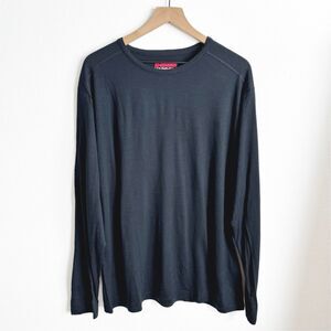 Karbon Shirt Mens XXL Black 100% Merino Wool Quick Dry Pullover Hiking Outdoor